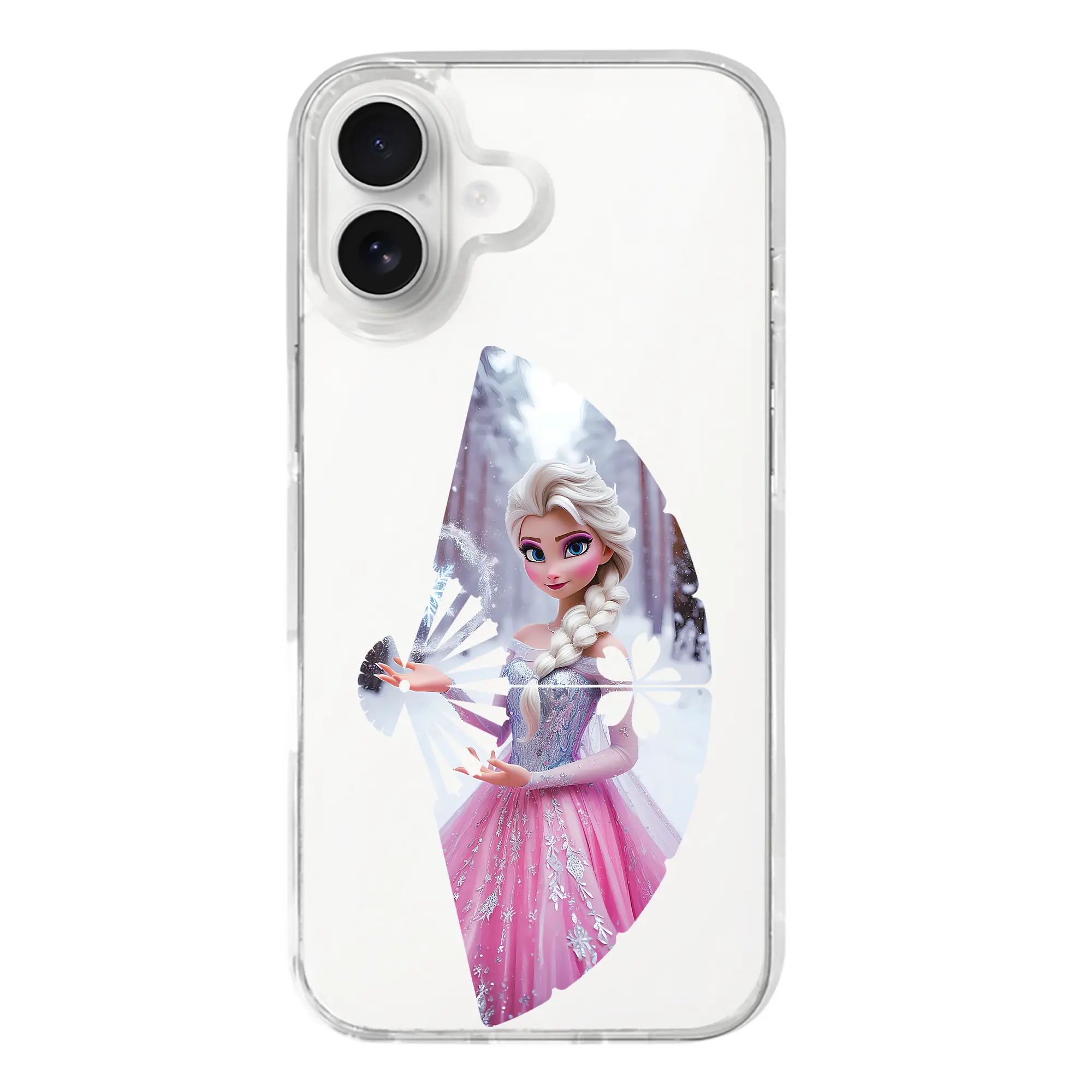 アナと雪の女王(Frozen) グッズ エルサ(Elsa) - iPhone 17シリーズ 透明スマホケース – 薄型・耐衝撃・精密フィット保護カバー